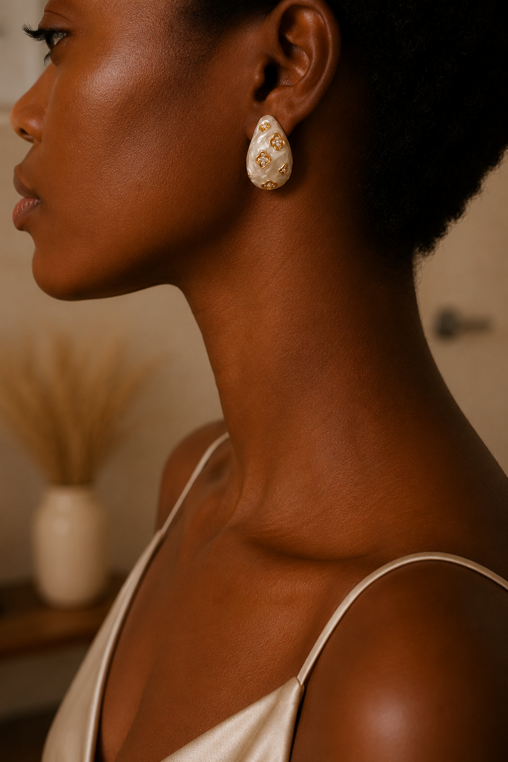 Boucles Lune d'Ivoire