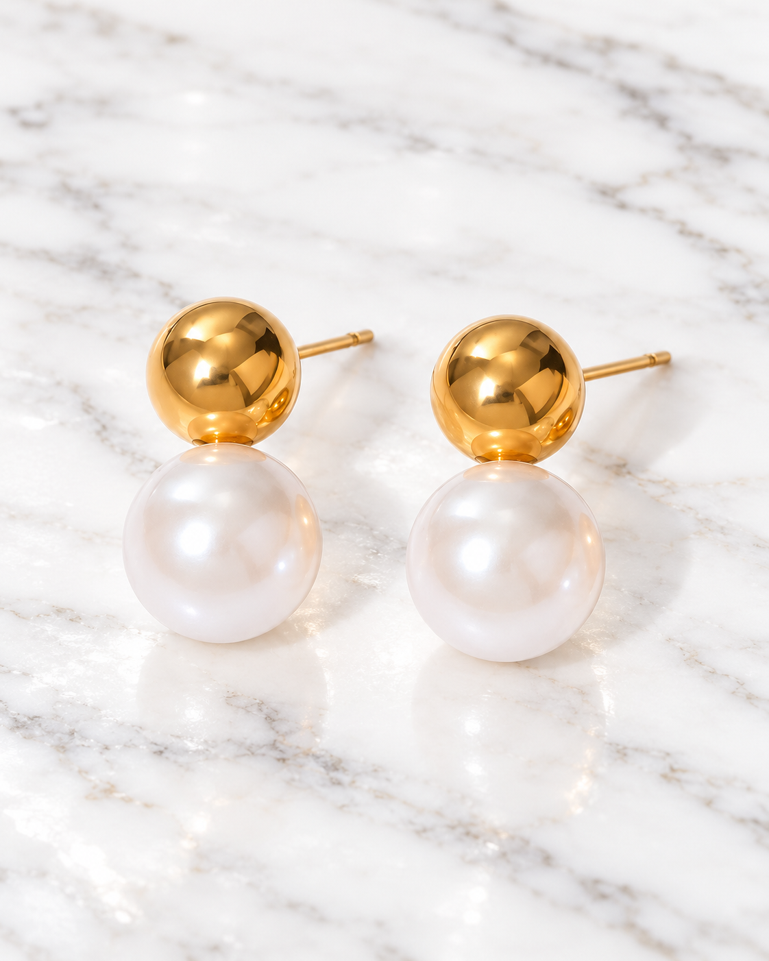 Boucle d'oreilles Épure Perle