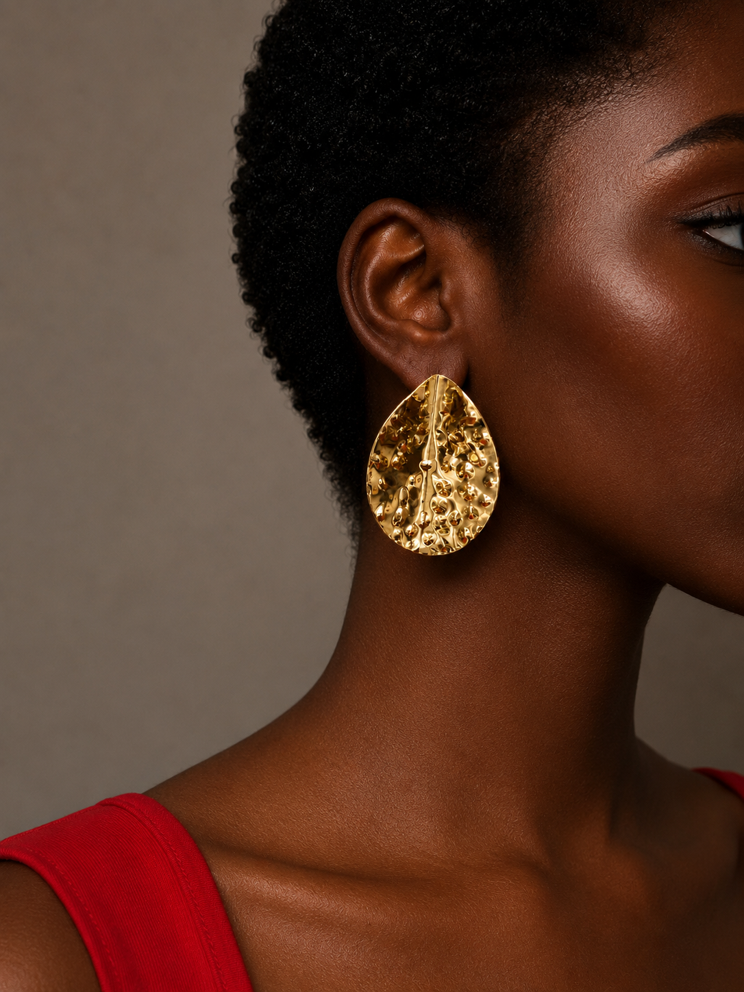 Boucles d'oreilles Martelé