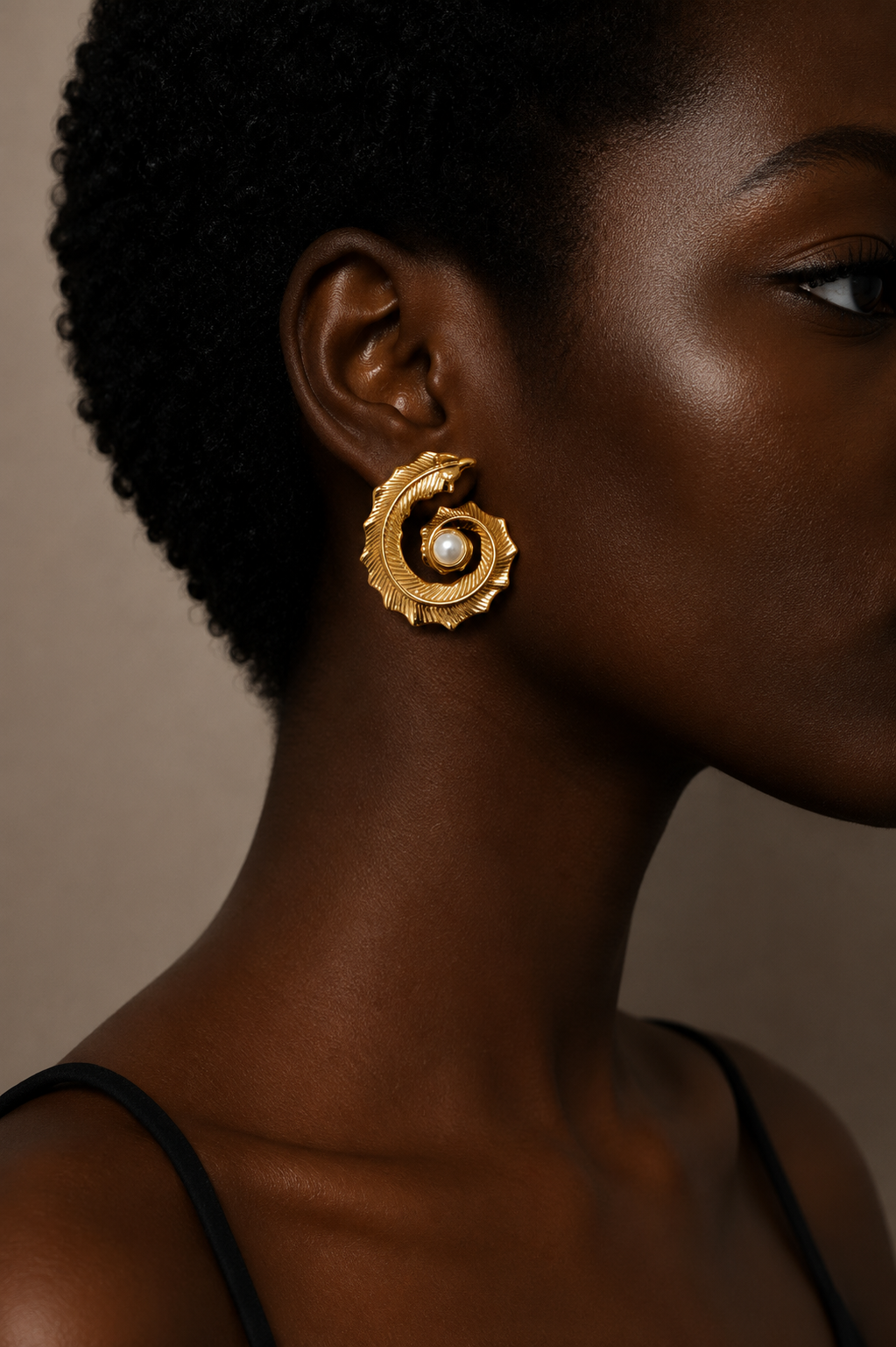 Boucles Spirale d'Or