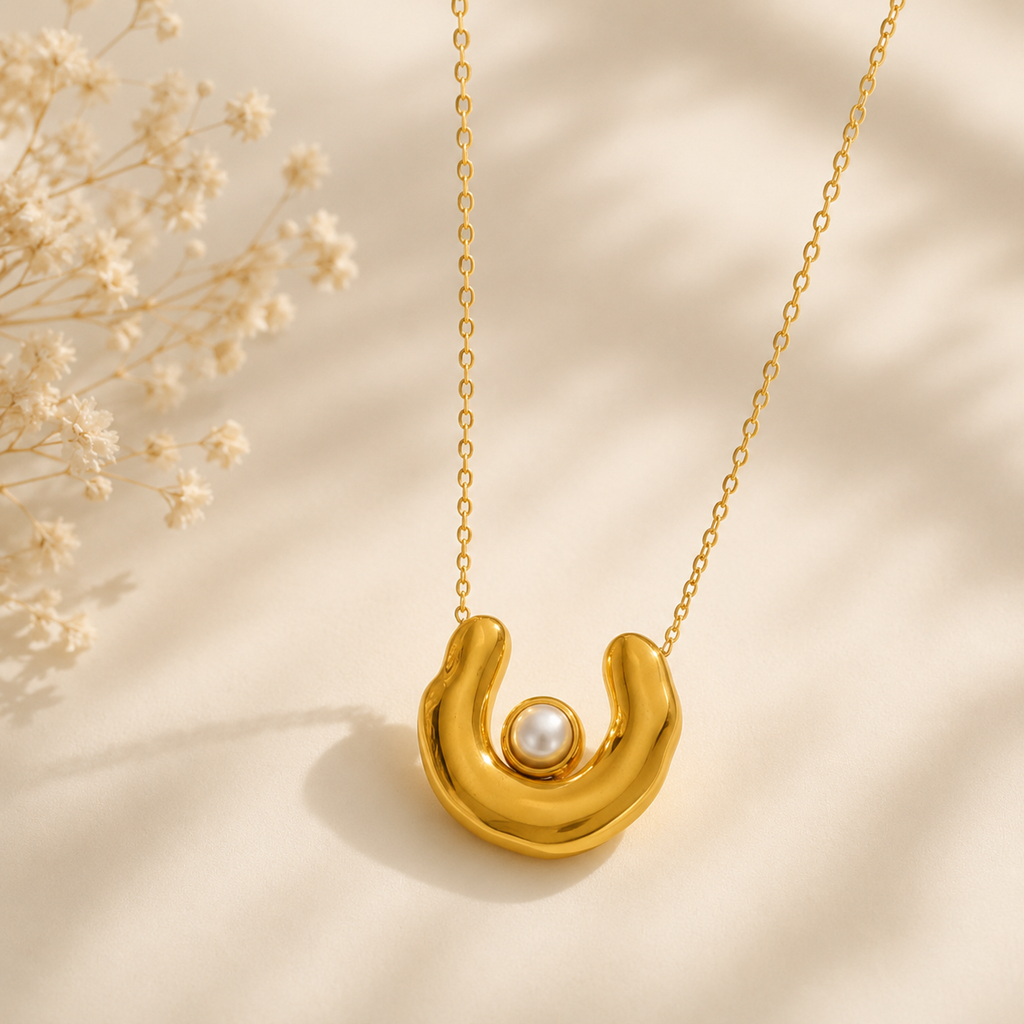 Collier Etreinte Perle