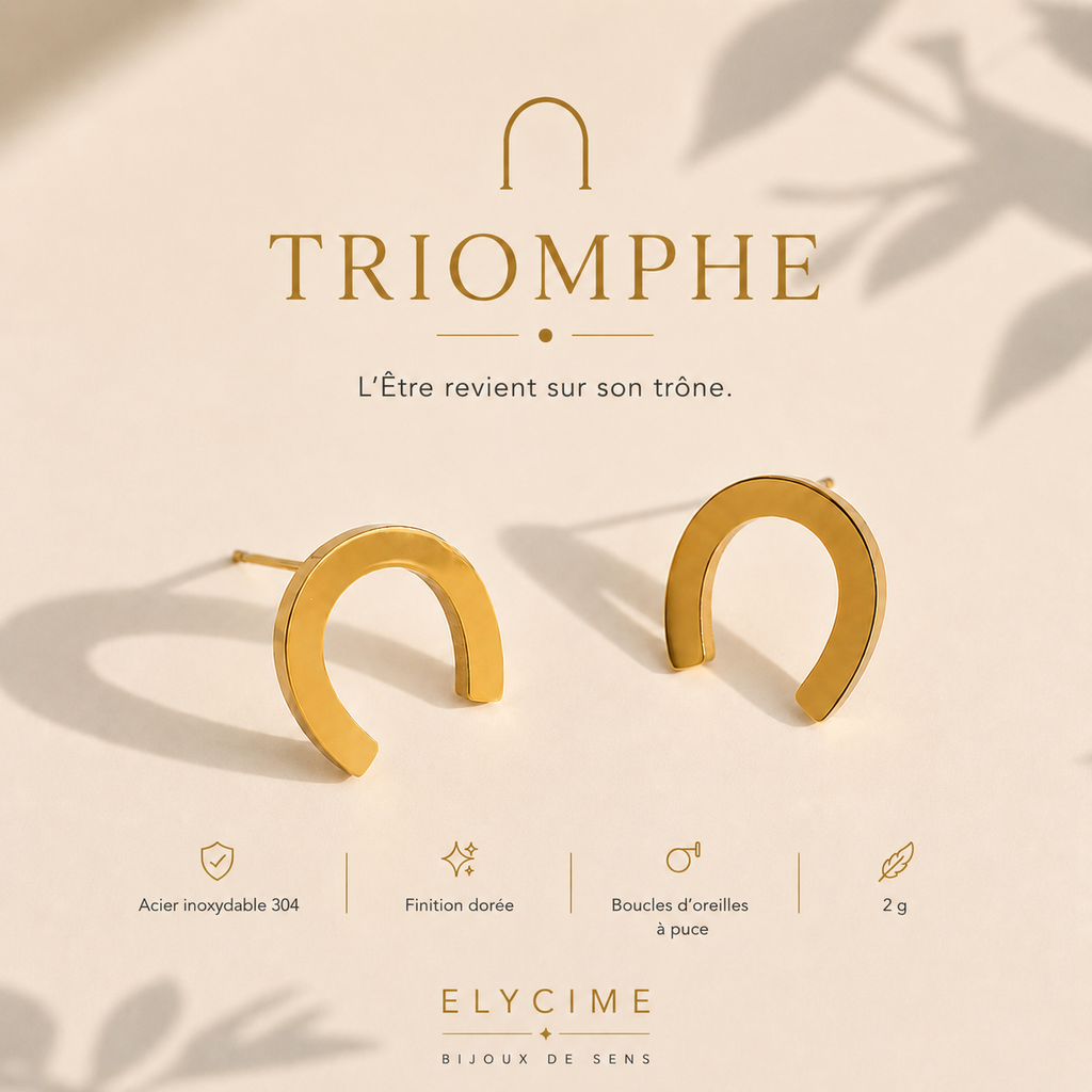 Boucles d'oreilles Triomphe * L'être revient sur son trône