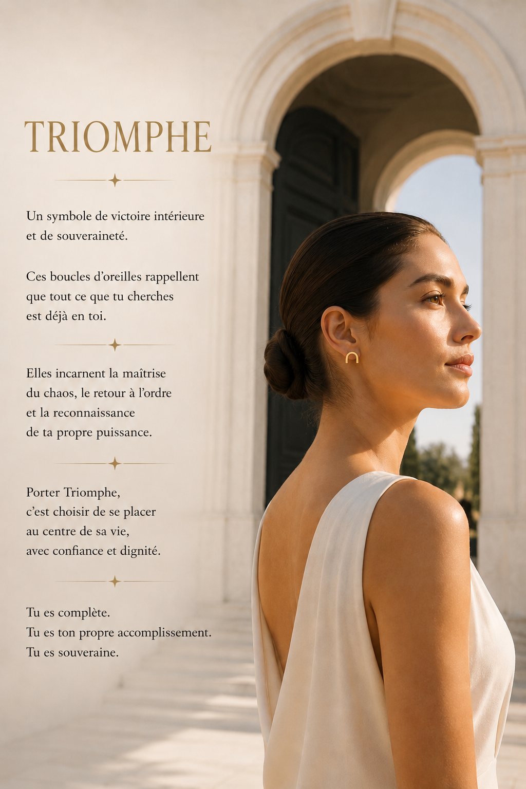 Boucles d'oreilles Triomphe * L'être revient sur son trône