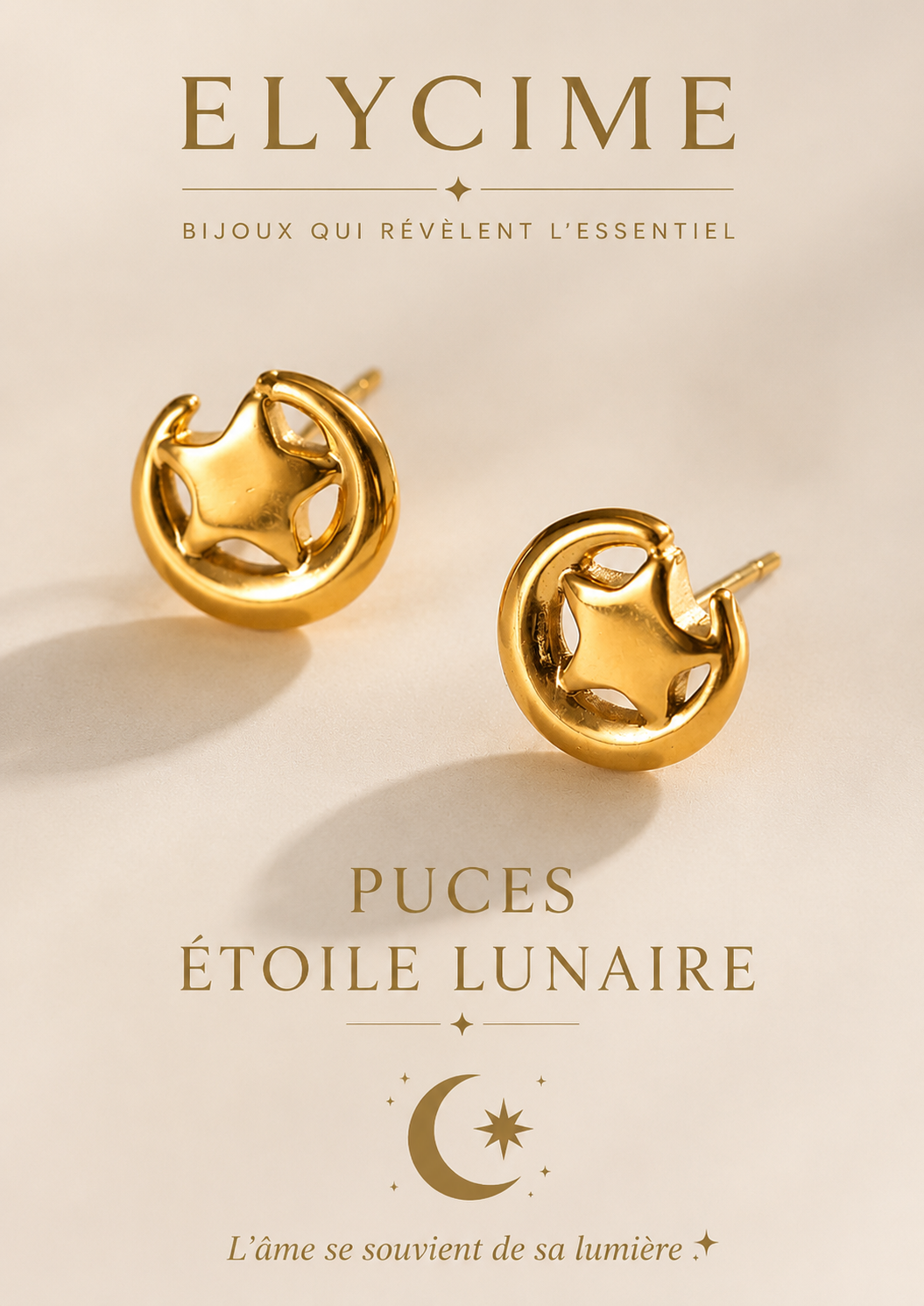 Boucles Puces Étoile Lunaire