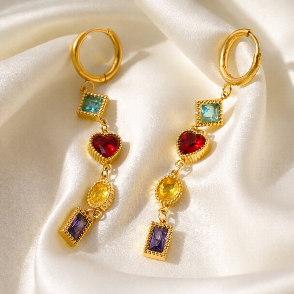 Boucles d'oreilles Boucles Éclat – Multicolore