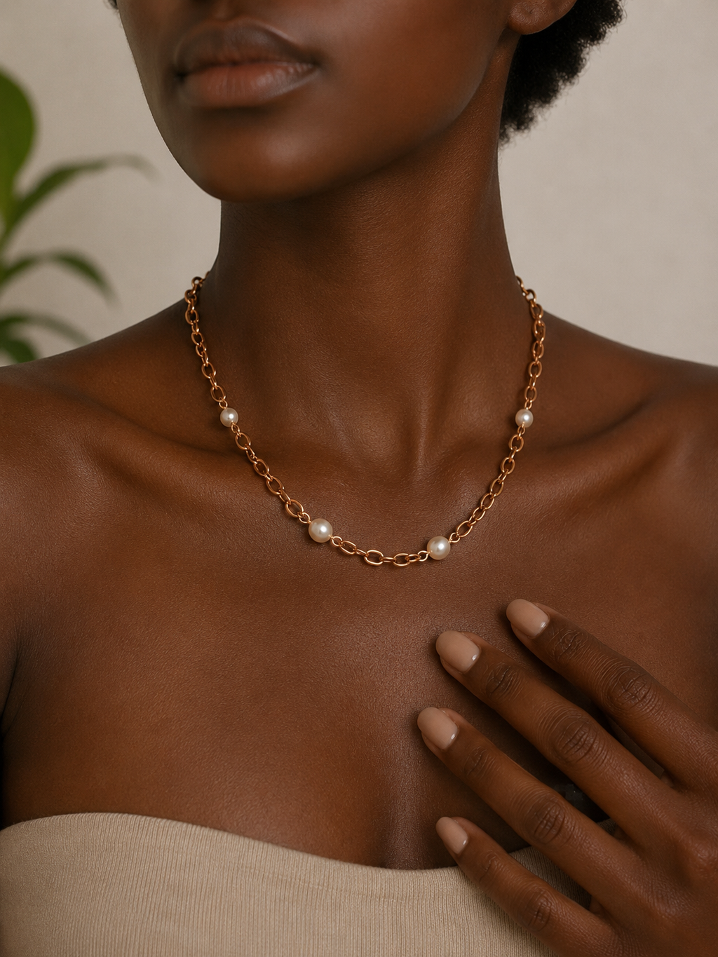 Collier Perle Nature