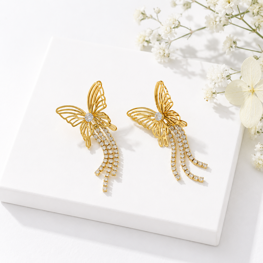 Boucles  d'oreilles Papillon Éclat