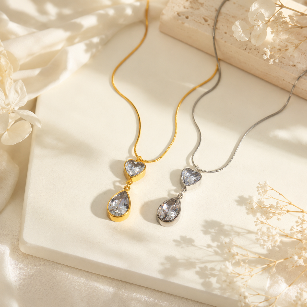 Collier Cœur de Rosée