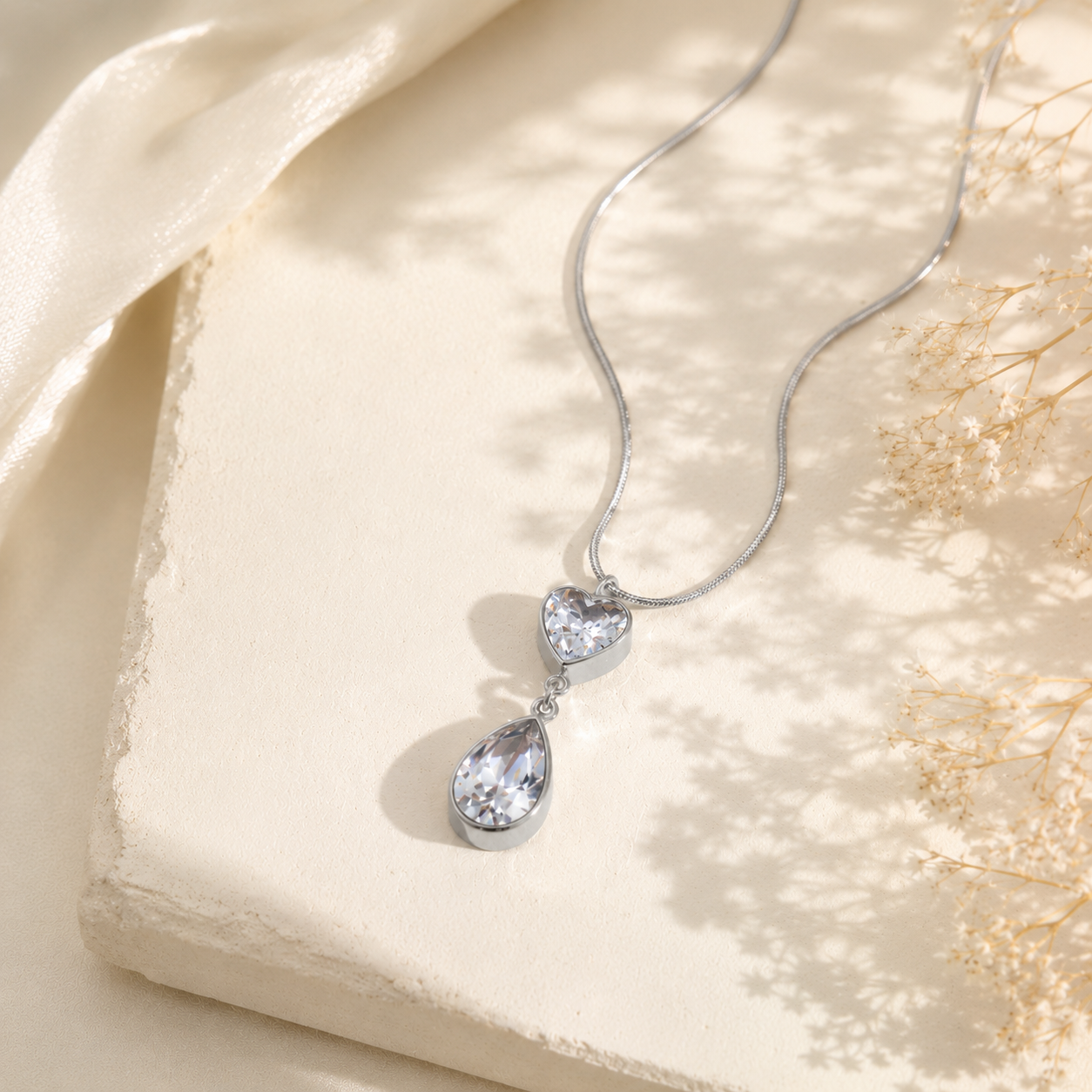 Collier Cœur de Rosée