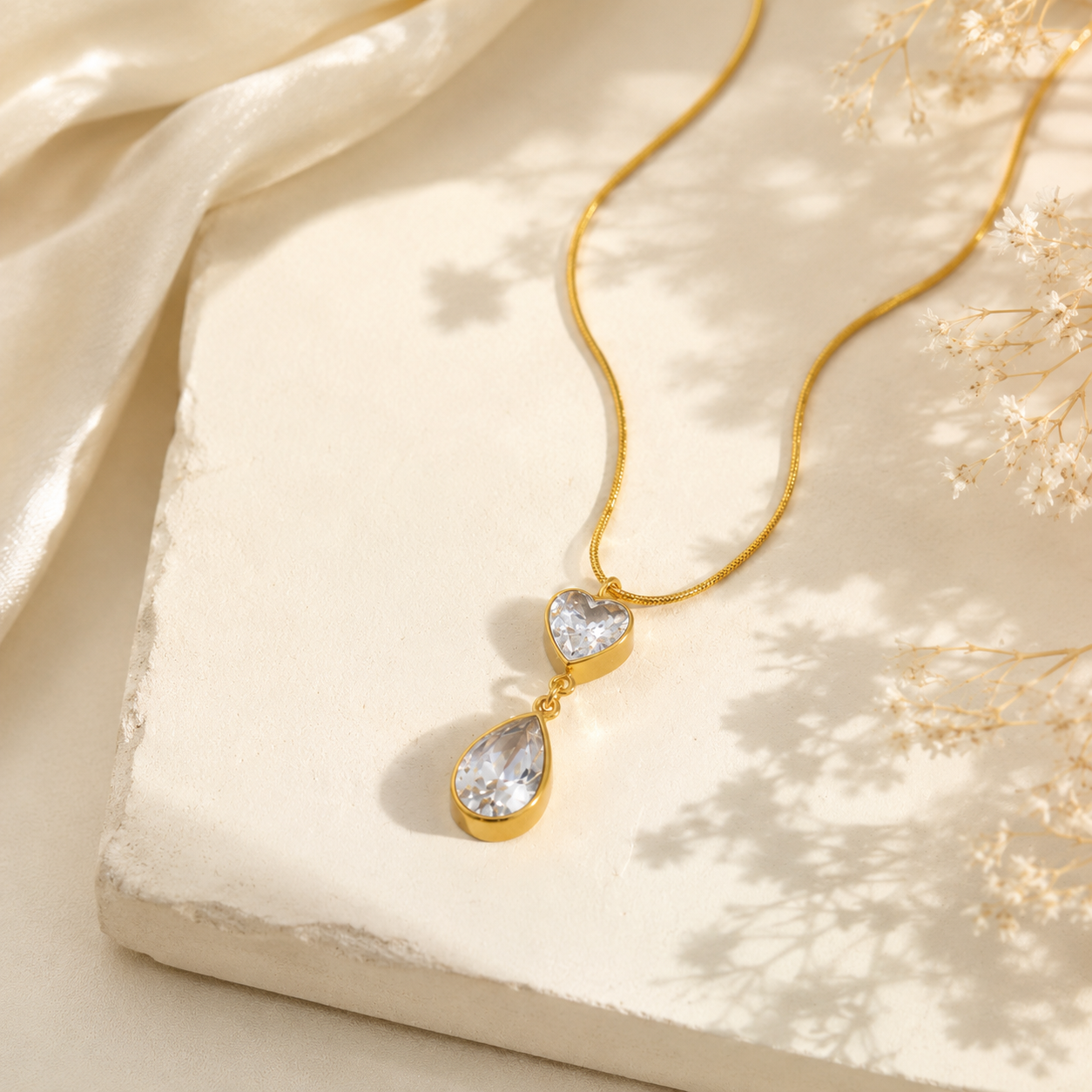 Collier Cœur de Rosée