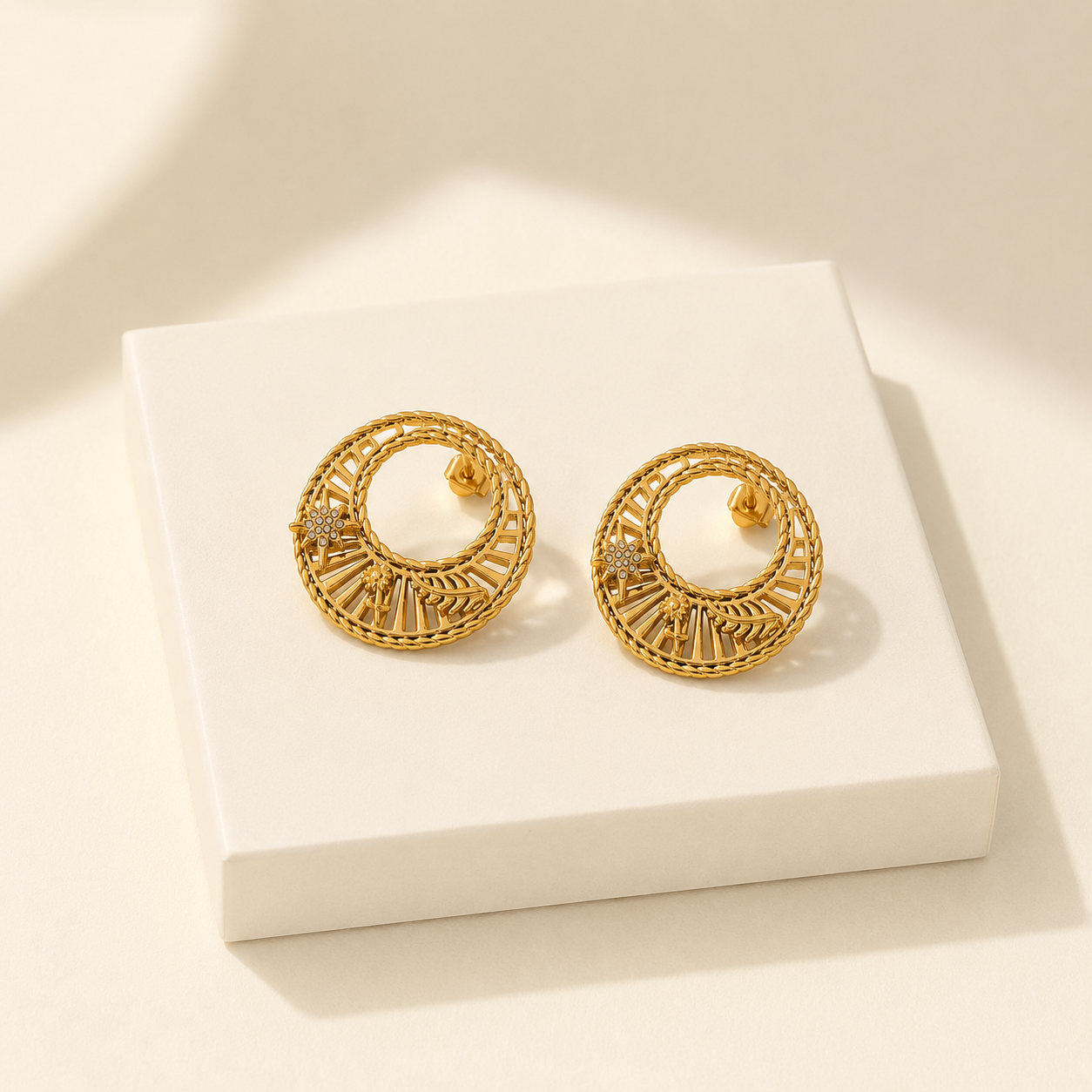 Boucles d’Oreilles Aura Dorée