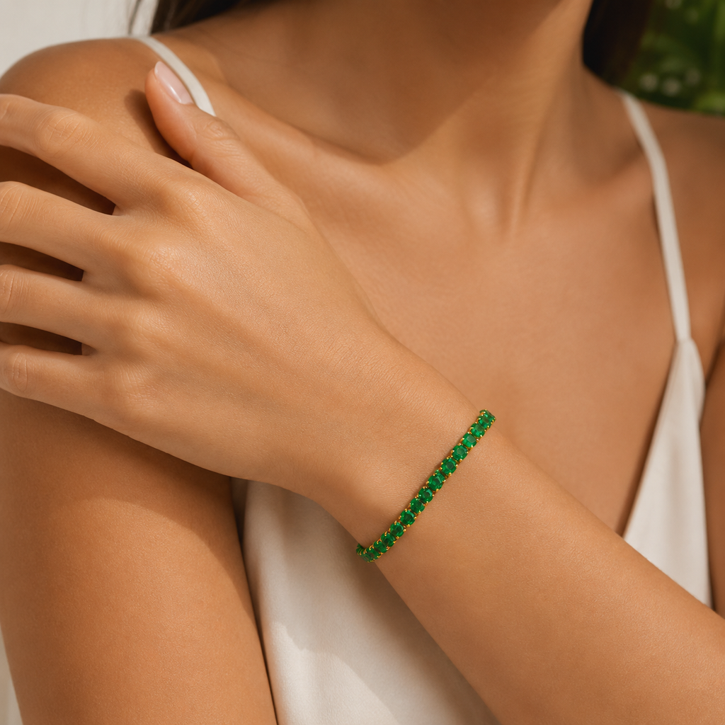 Bracelet Émeraude Royale