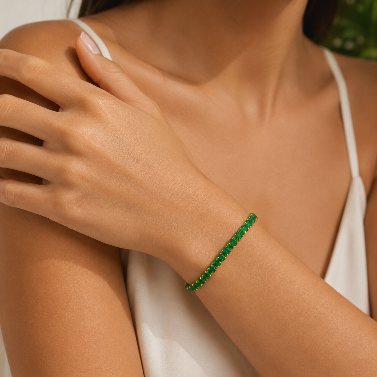 Bracelet Émeraude Royale