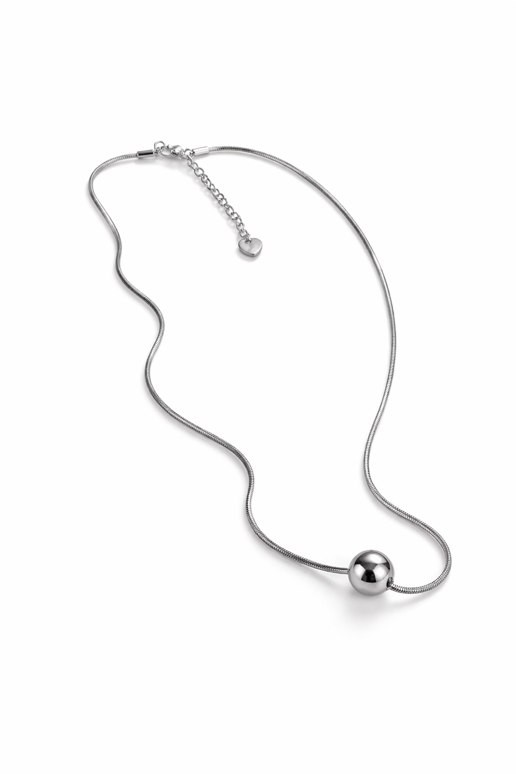 Collier boule ronde – acier inoxydable