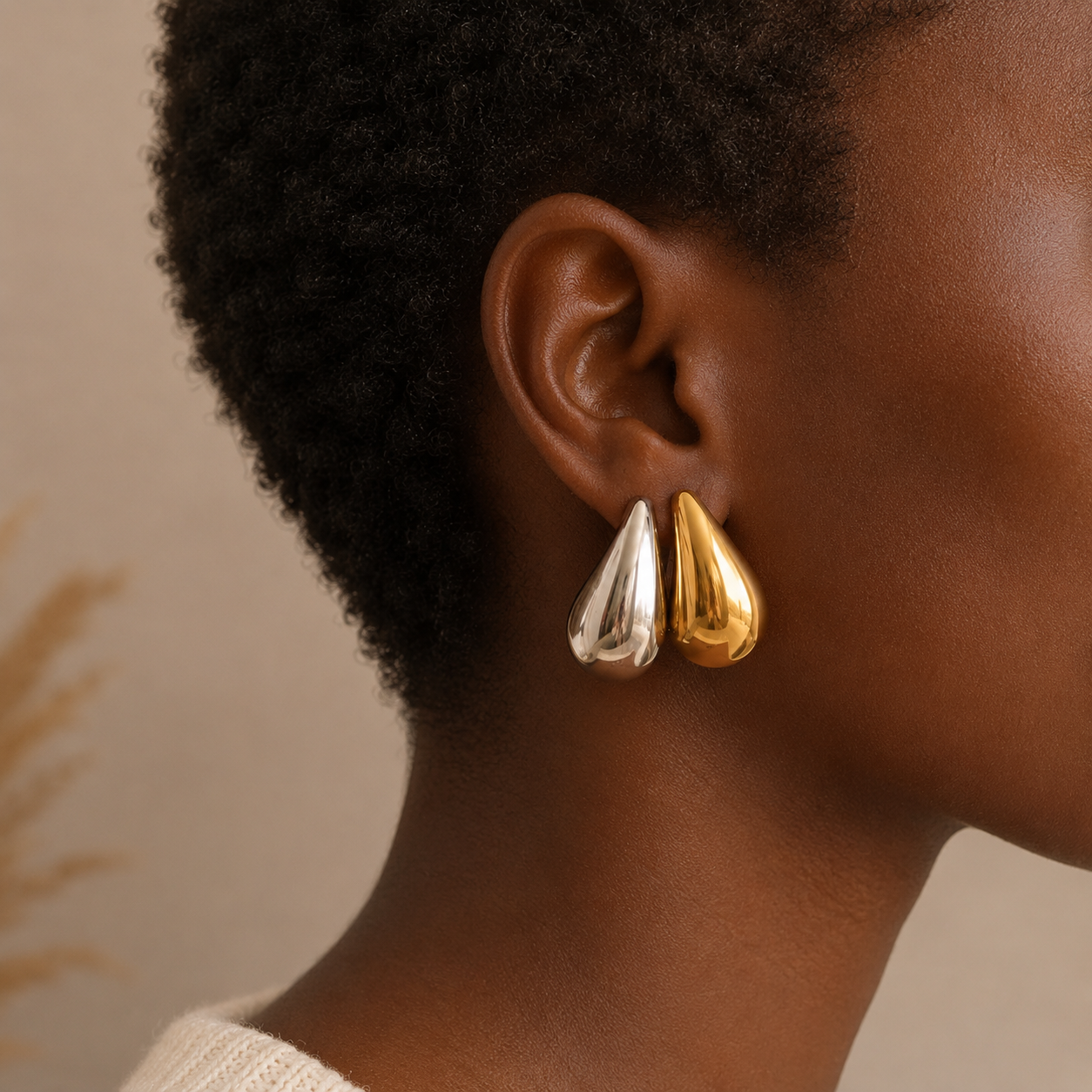 Boucles Goutte Miroir
