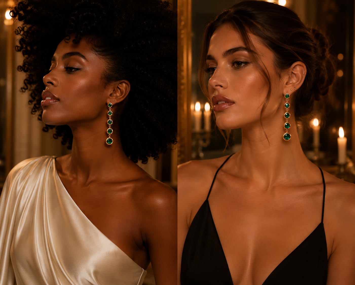 Boucles Émeraude Élancée