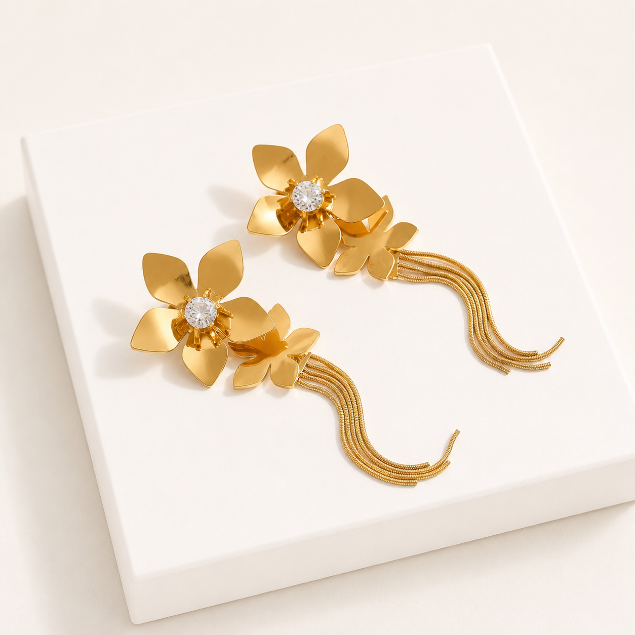 Boucles d'oreilles Fleur Éclat
