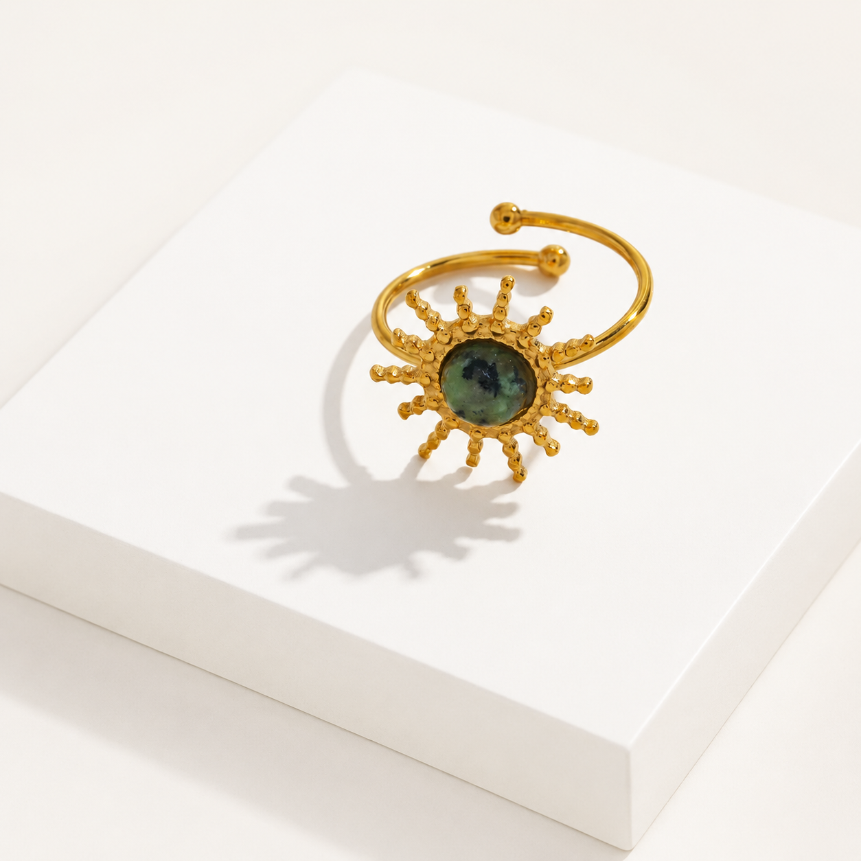 Bague Soleil Émeraude