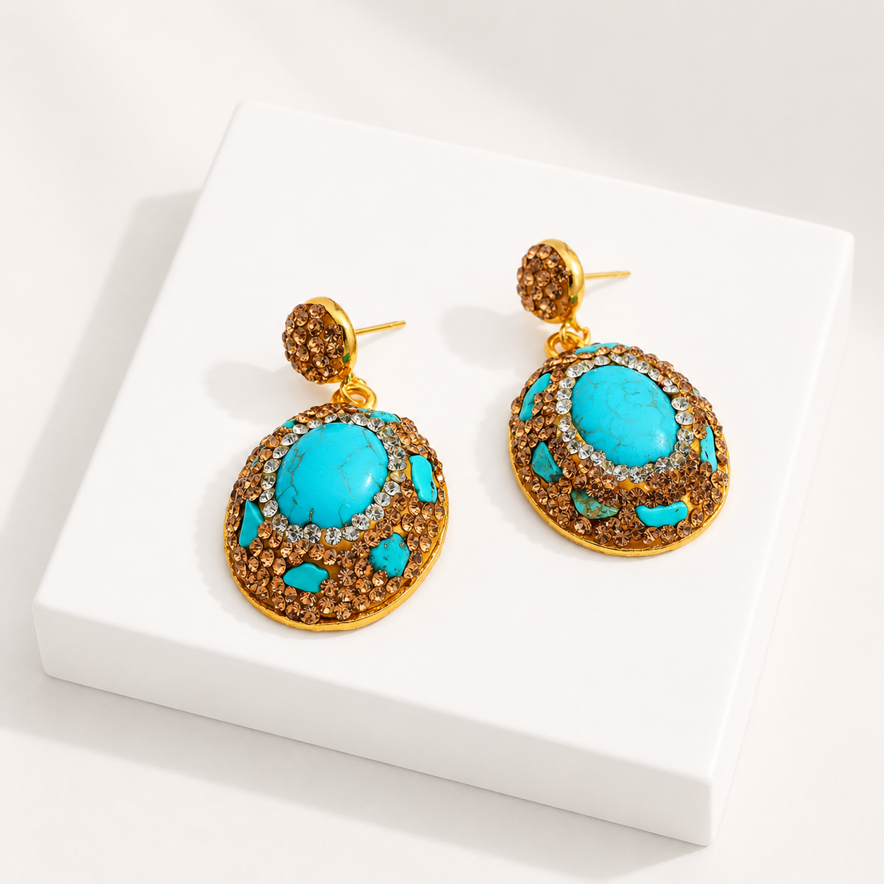 Boucles Turquoise Impériale