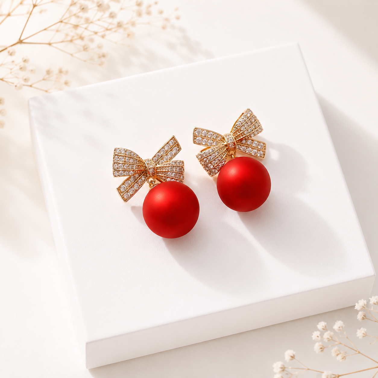 Boucles Rubis Nœud