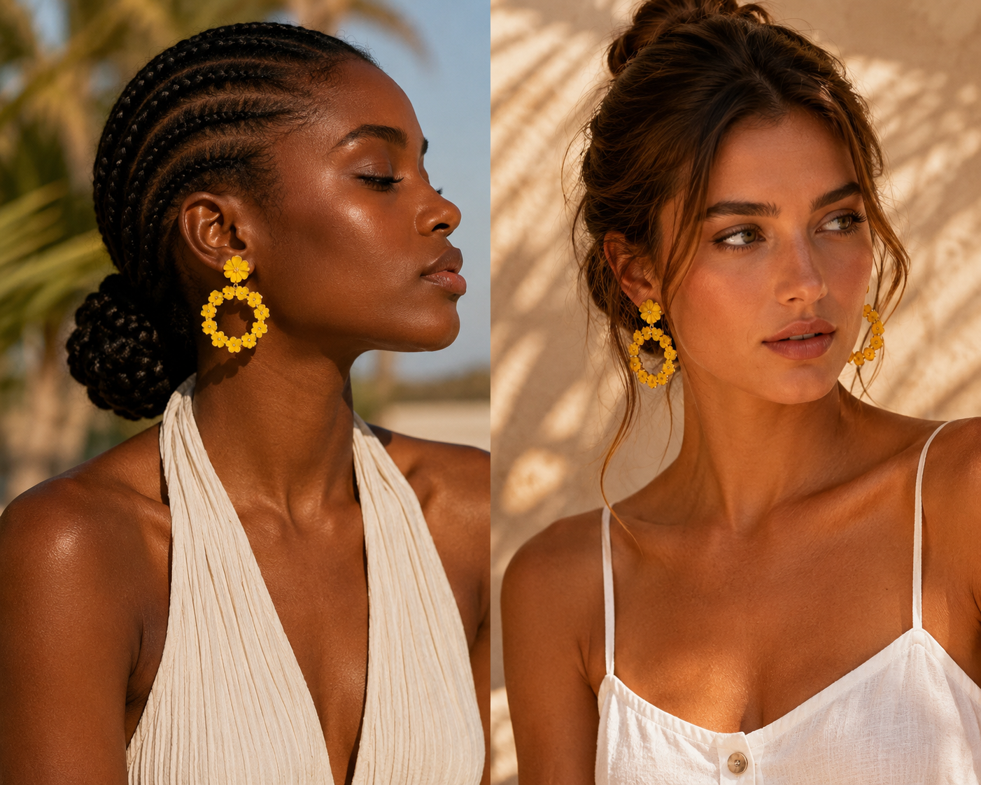 Boucles Soléia Jaune