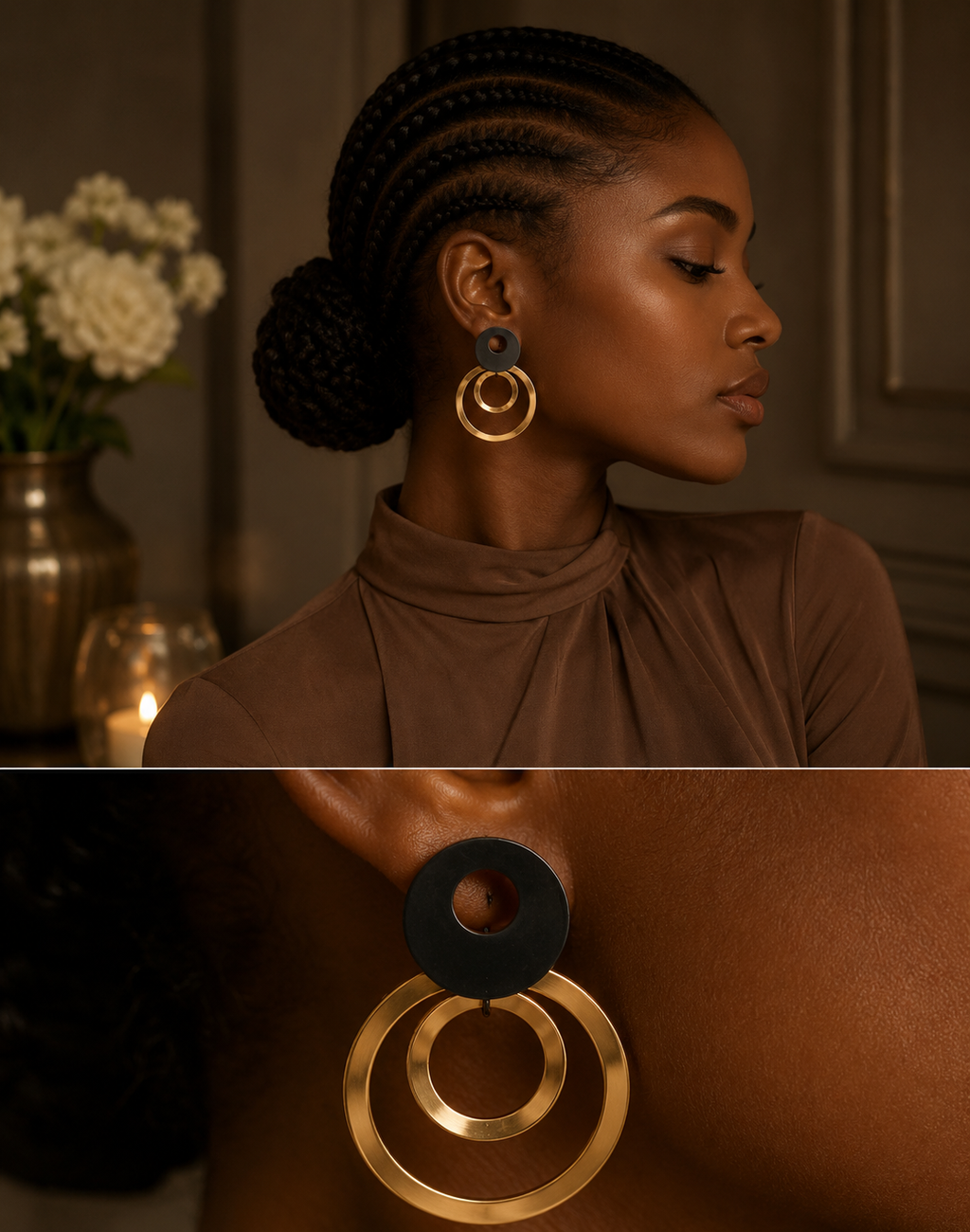 Boucles d'oreilles Graphique