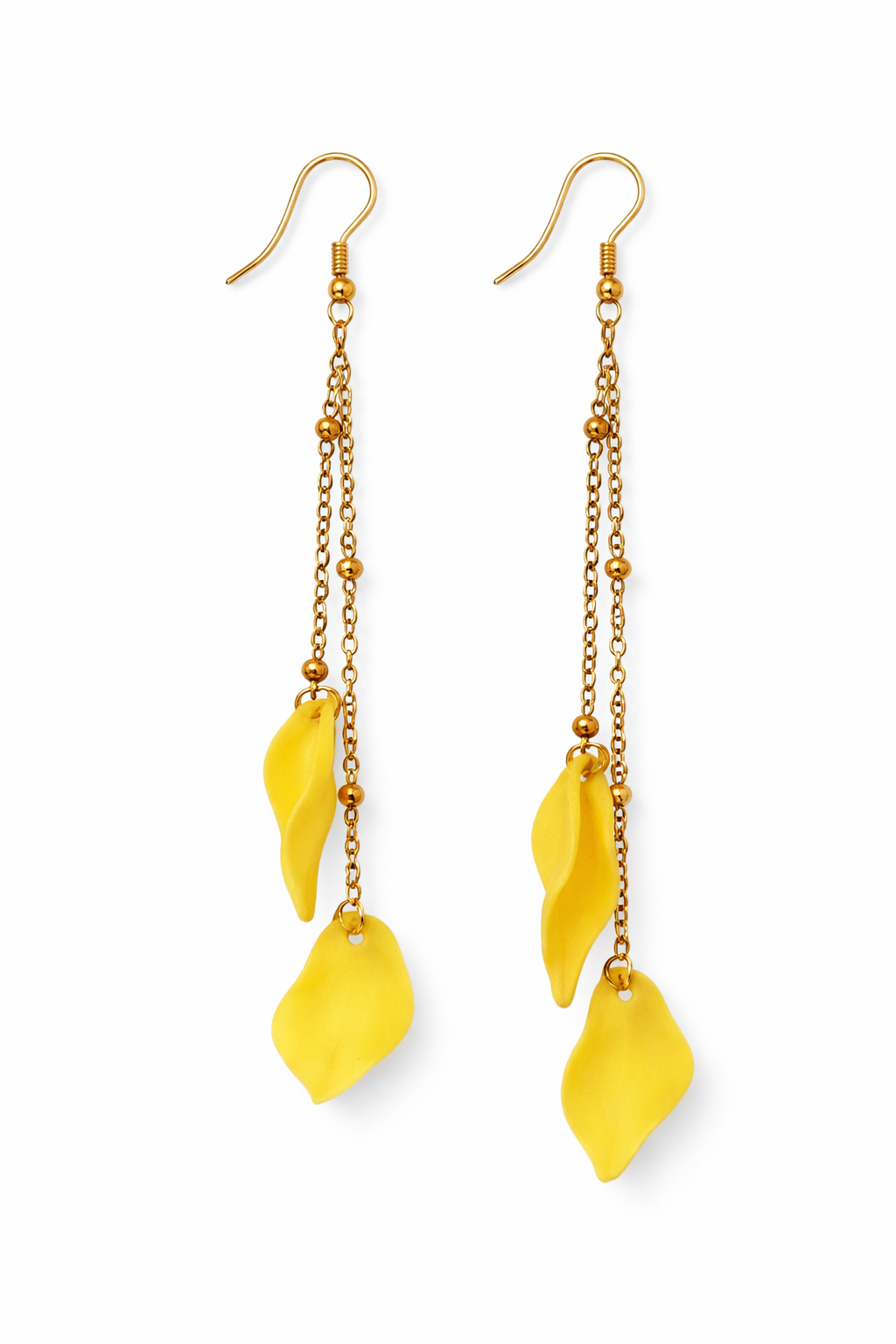 Boucles d’oreilles colorées pétales