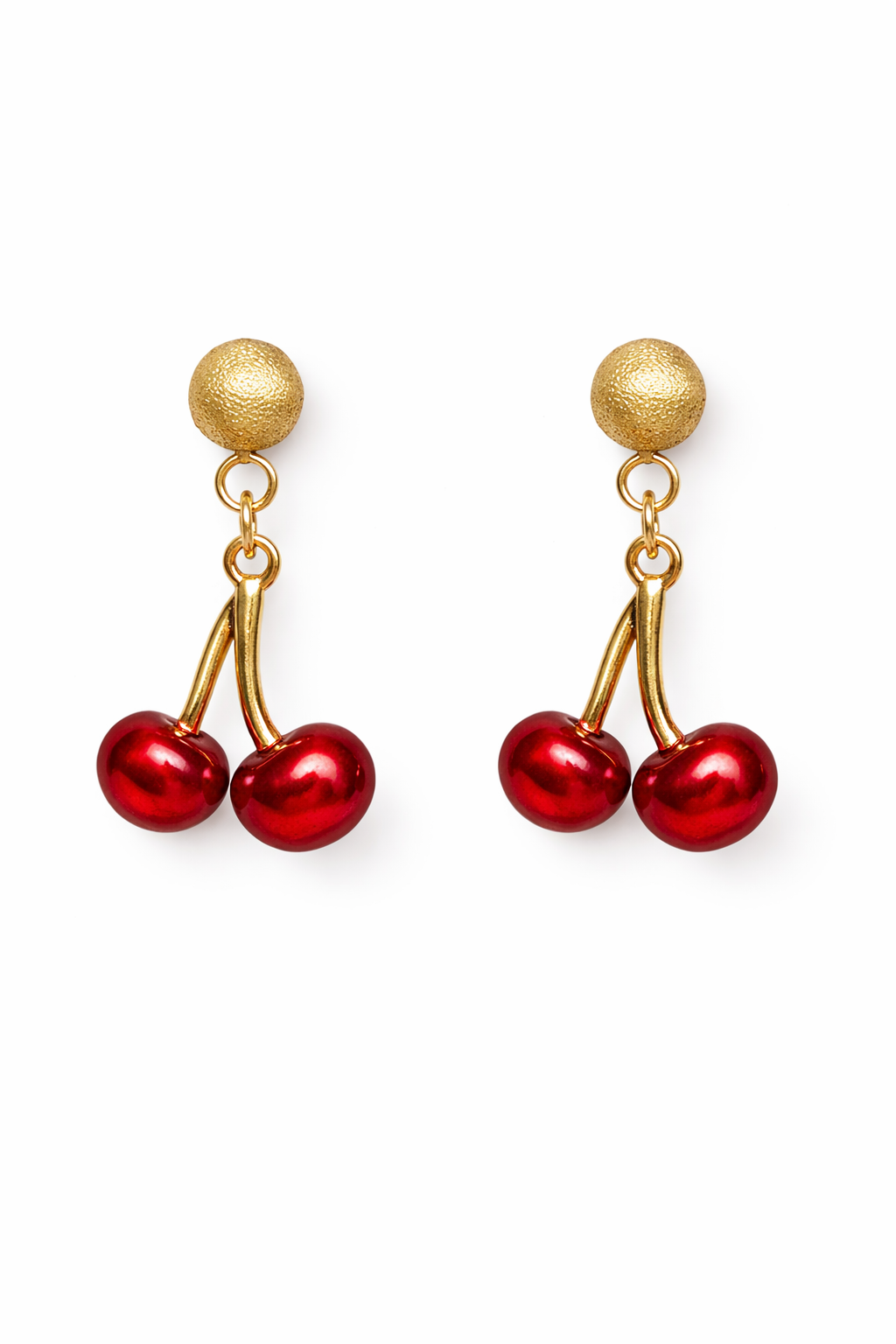 Boucles d’oreilles cerises – acier inoxydable