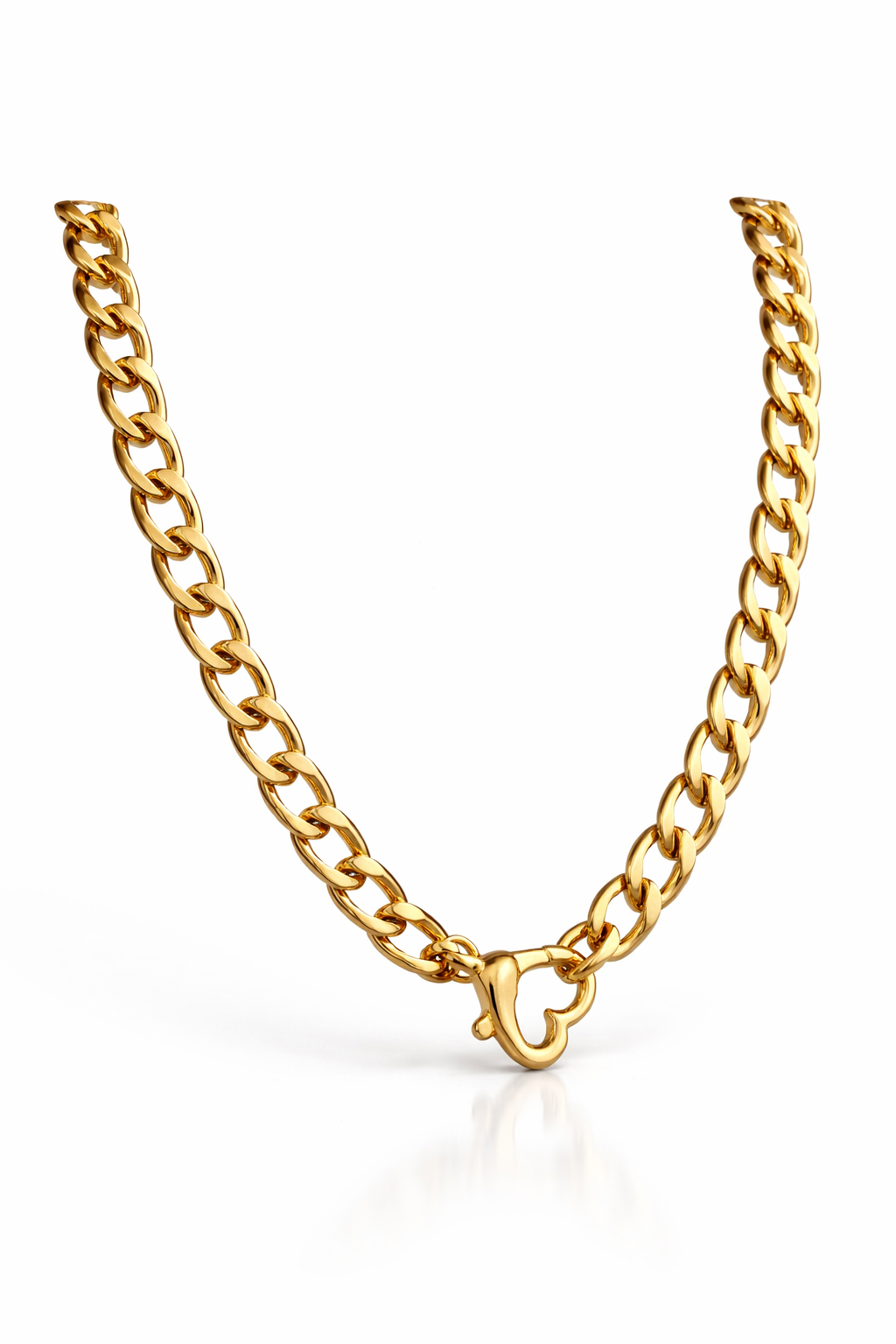 Collier Cœur Doré Élégance