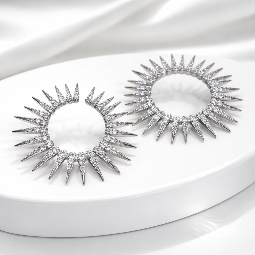 Boucles d’oreilles Soleil de Cristal