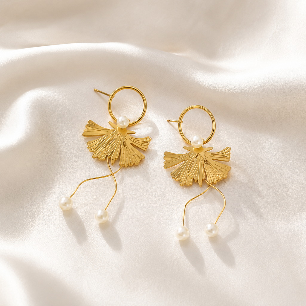 Boucles d'oreilles Gingko