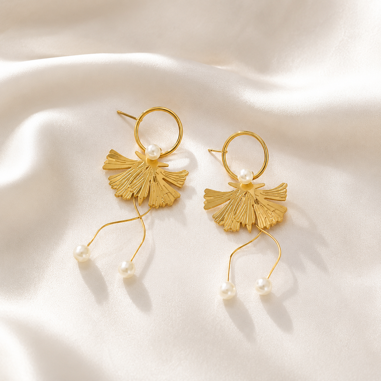 Boucles d'oreilles Gingko