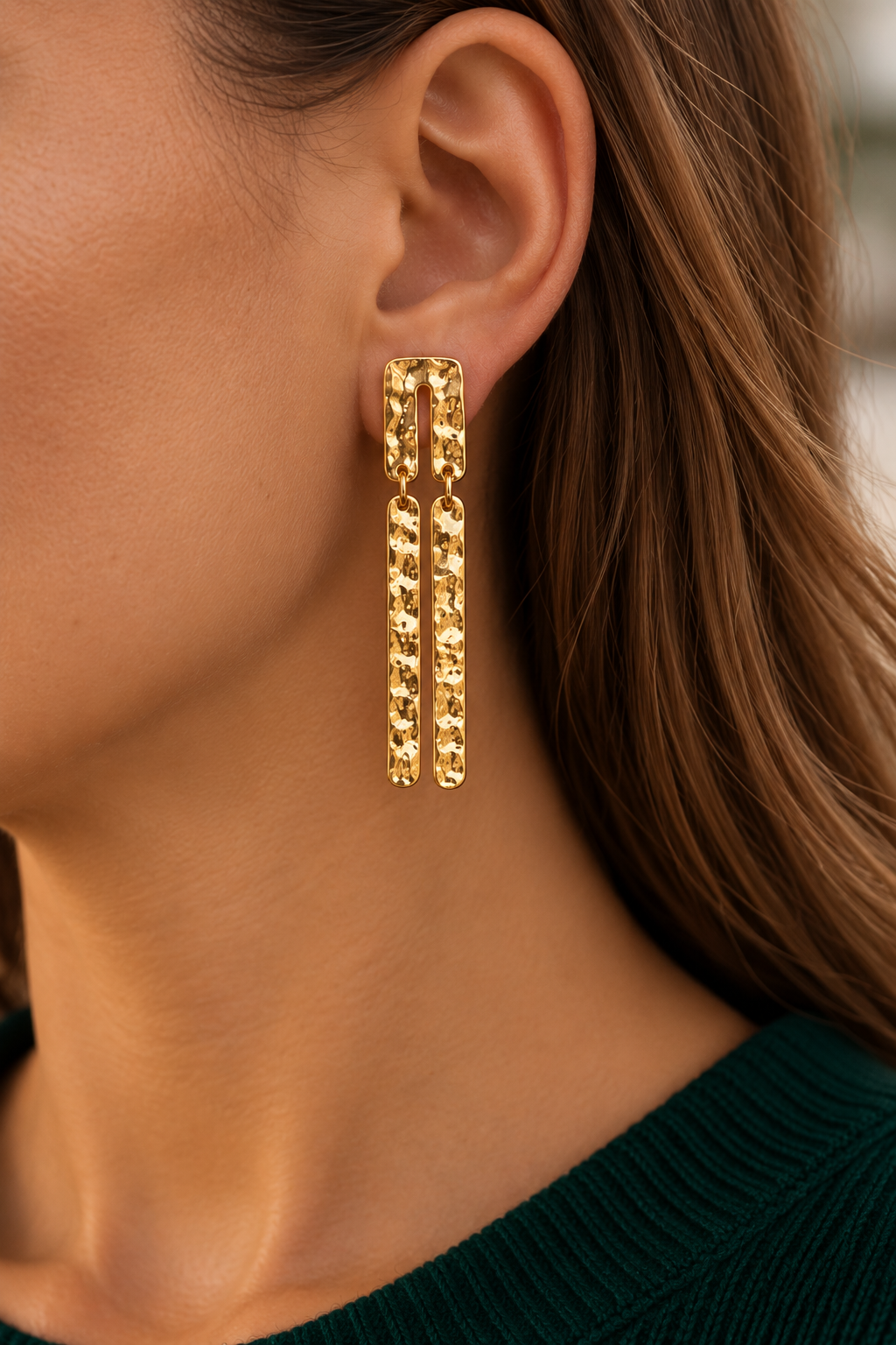 Lignes / Boucles d’oreilles en acier inoxydable