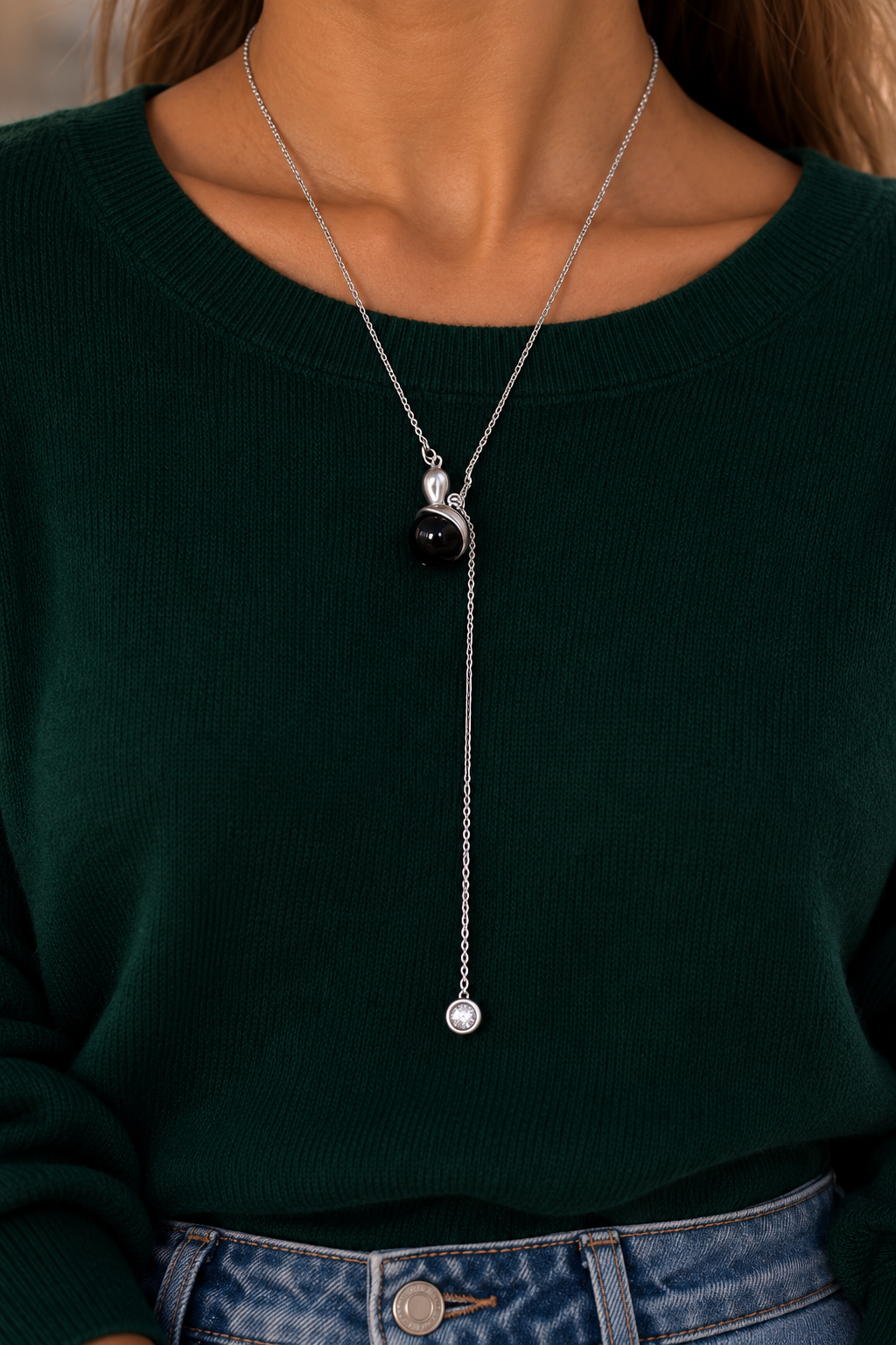 Sautoir – Collier en acier inoxydable