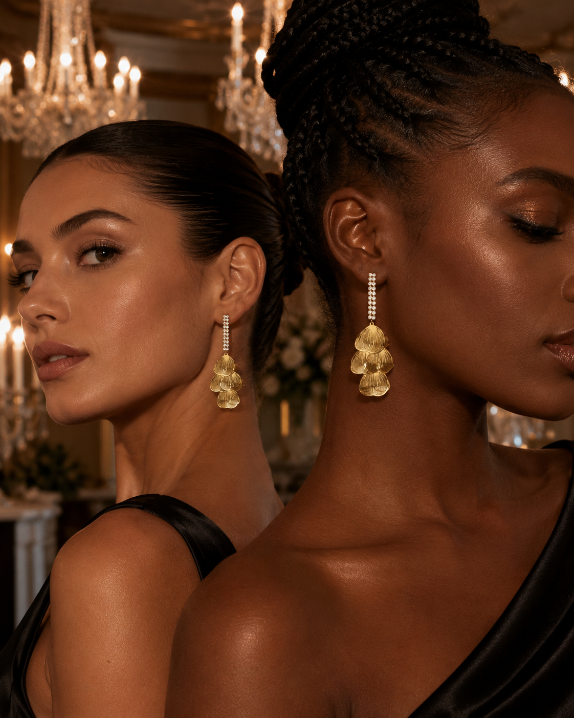 Boucles d'oreilles Fleur d’Or