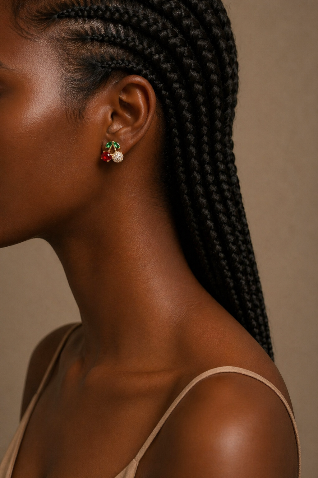 Boucles d’Oreilles Cerise Luxe – Éclat façon Rubis