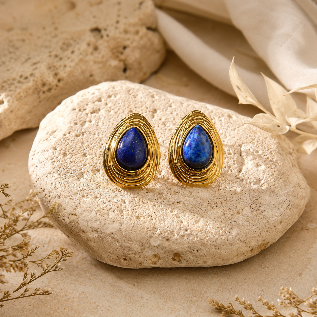 Boucles d'oreilles Lapis