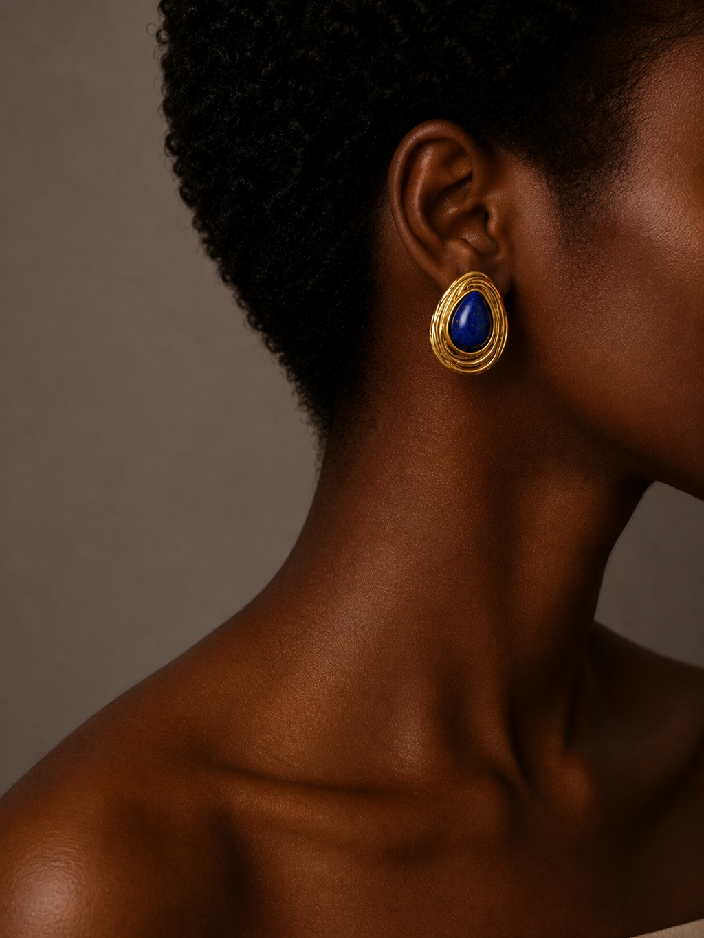 Boucles d'oreilles Lapis