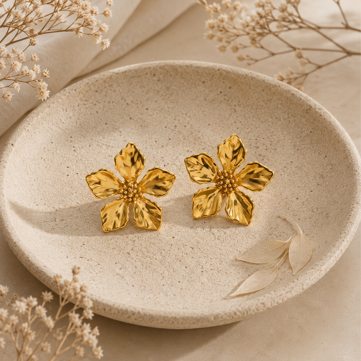 Boucles d'oreilles Fleur Éclat