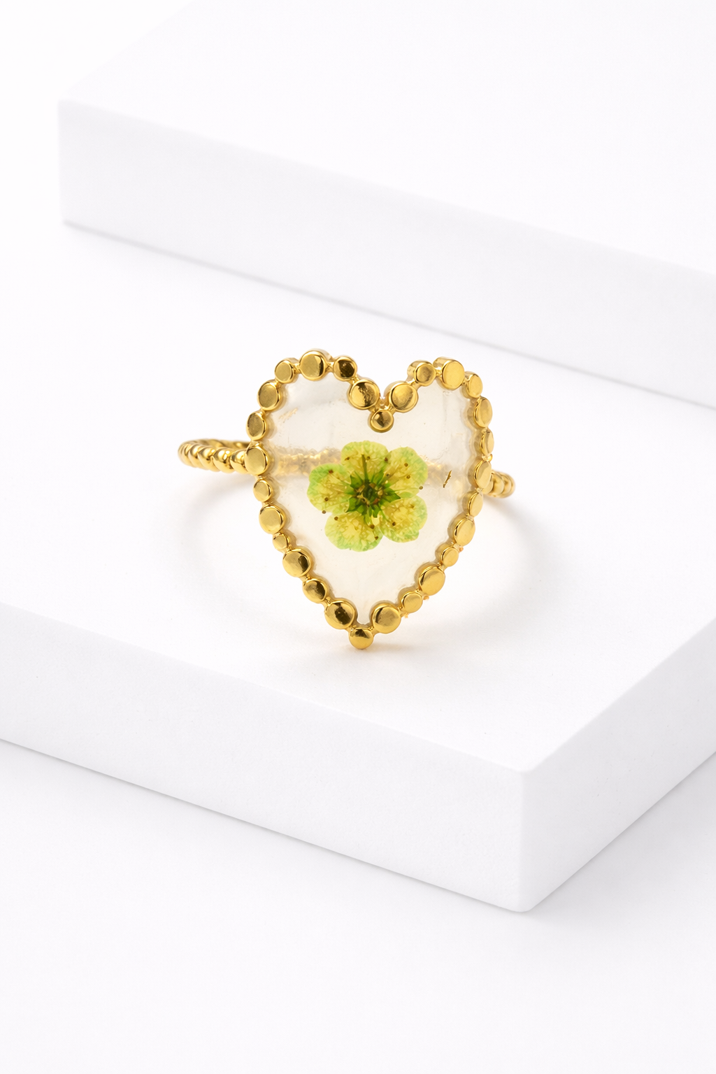 Bague Cœur Fleur