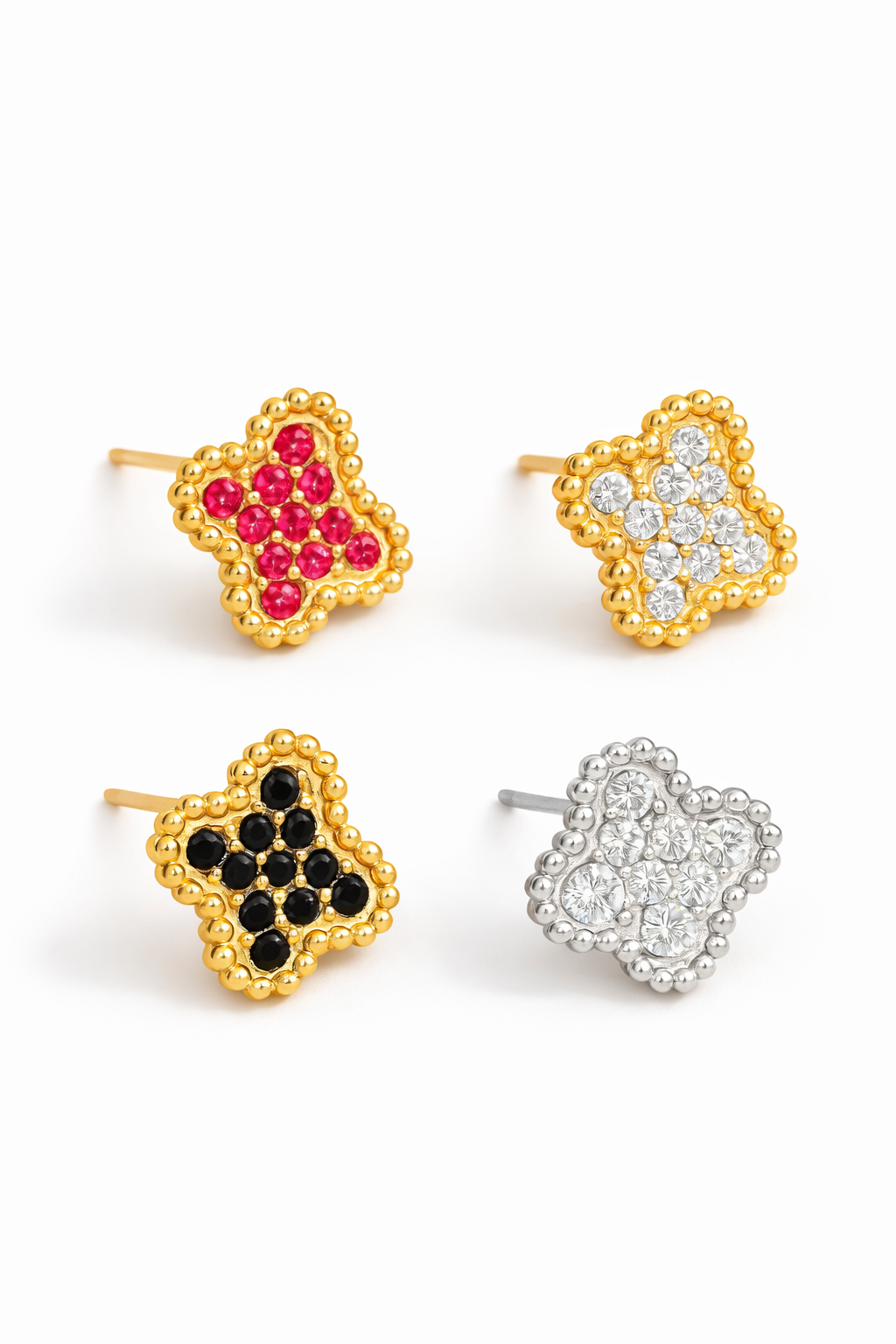 Boucles d’oreilles Trèfle d’Éclat