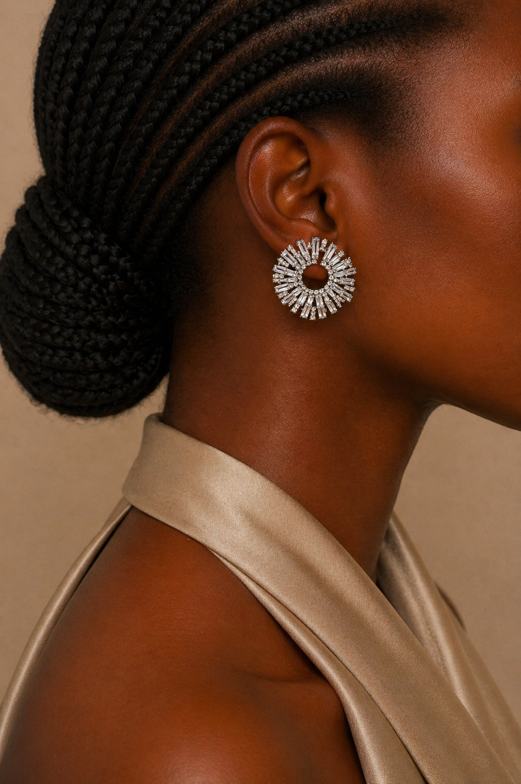 Boucles d’oreilles “Rayon d’Argent” – Éclat et célébration
