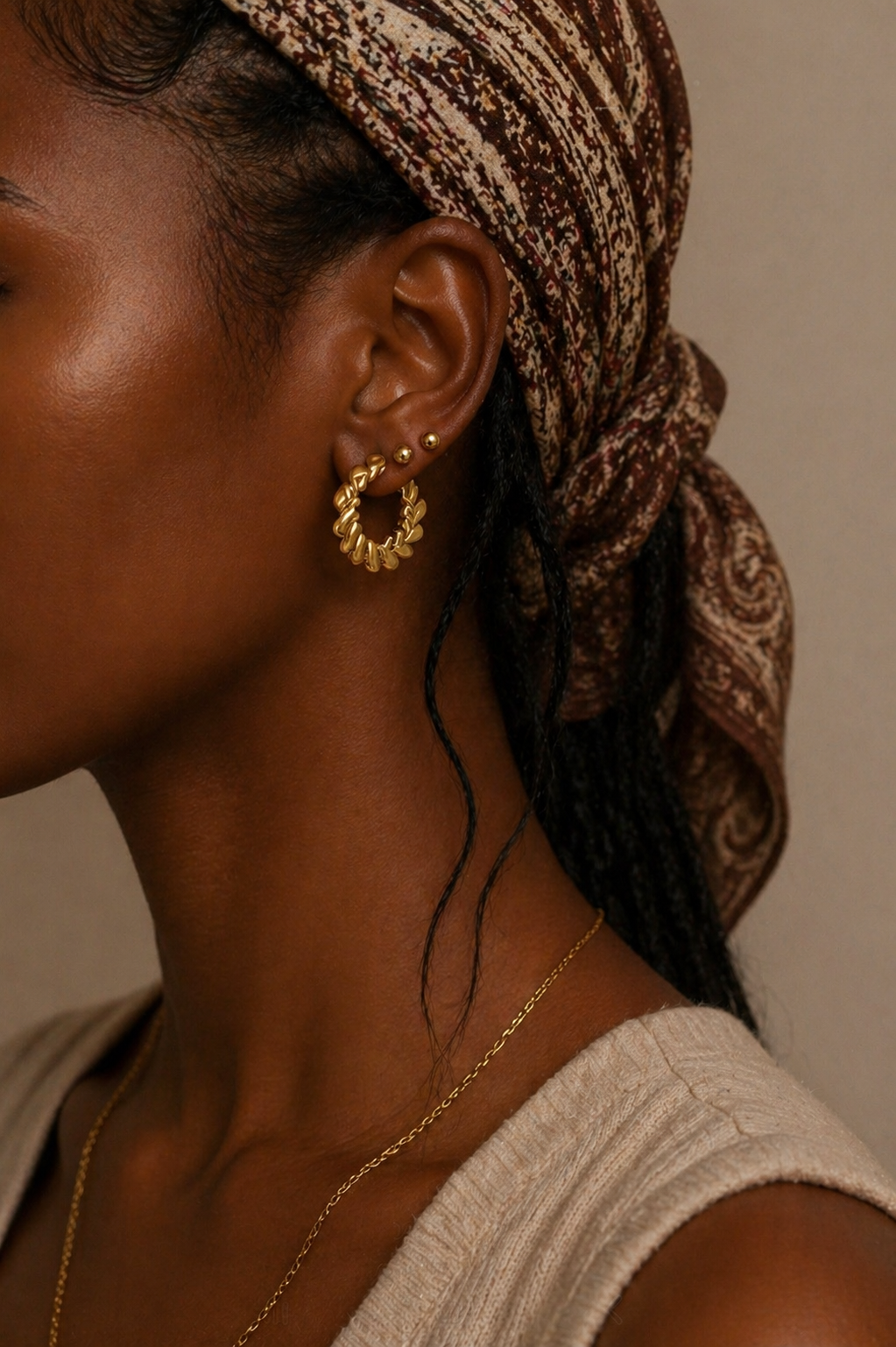 Boucles Aurel – Croissant Doré