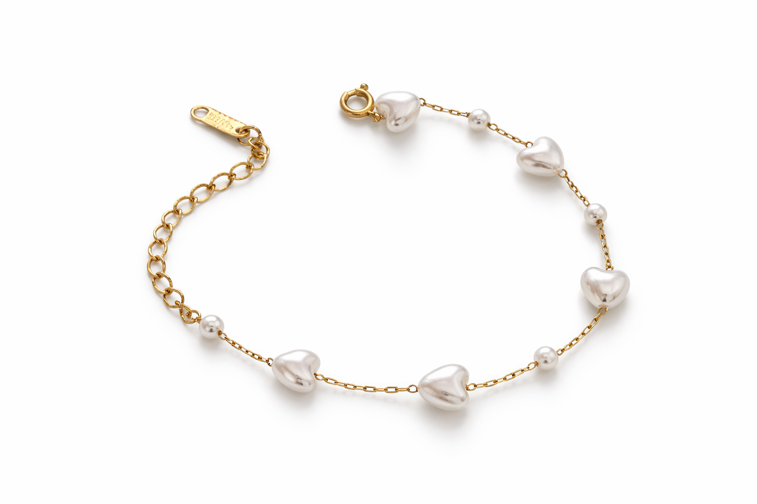 Bracelet Perles Cœur