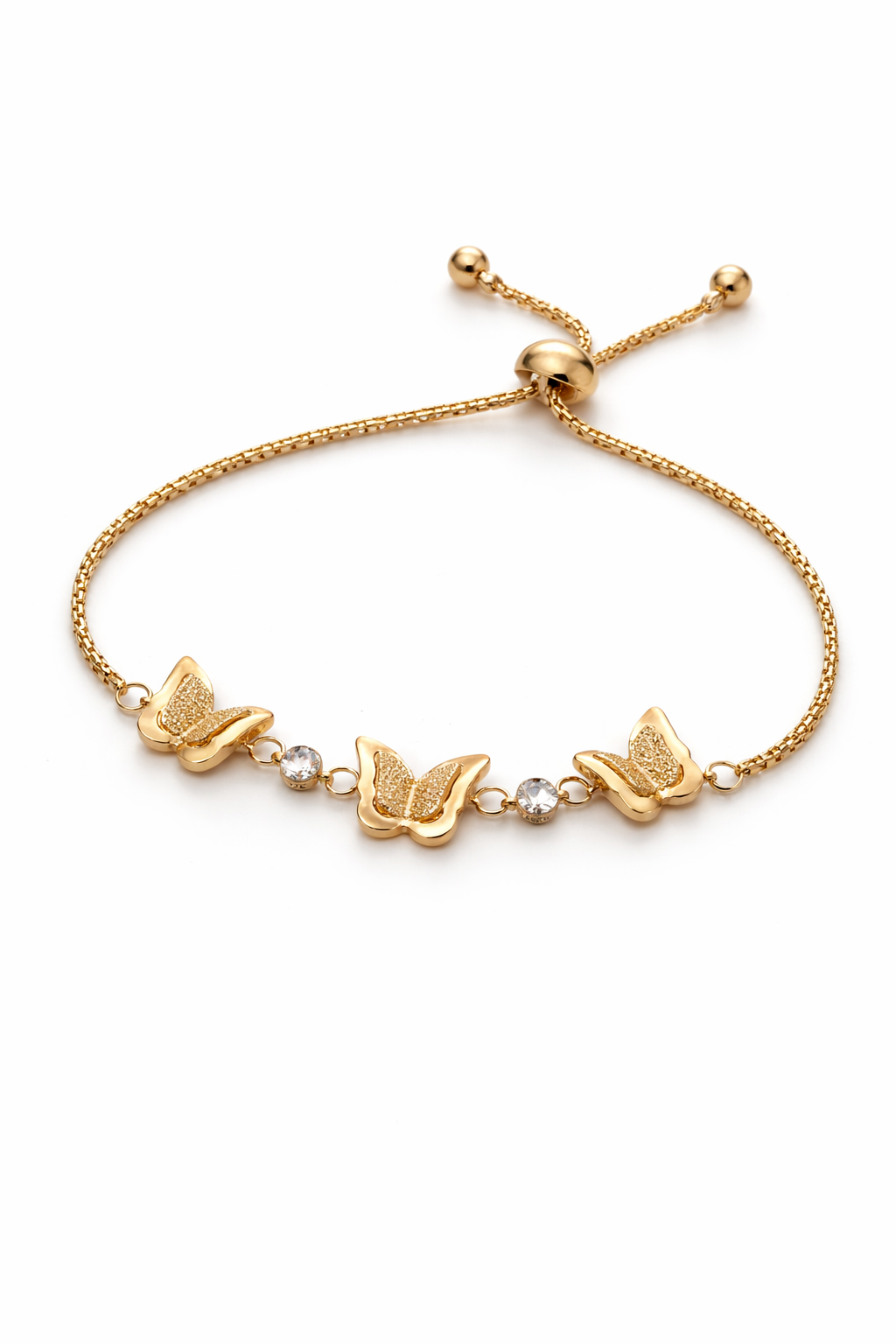 Bracelet Doré Papillons