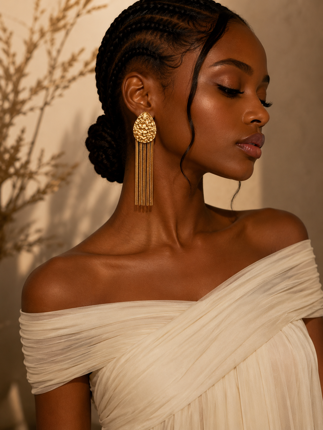 Boucles d'oreilles Sillage Doré