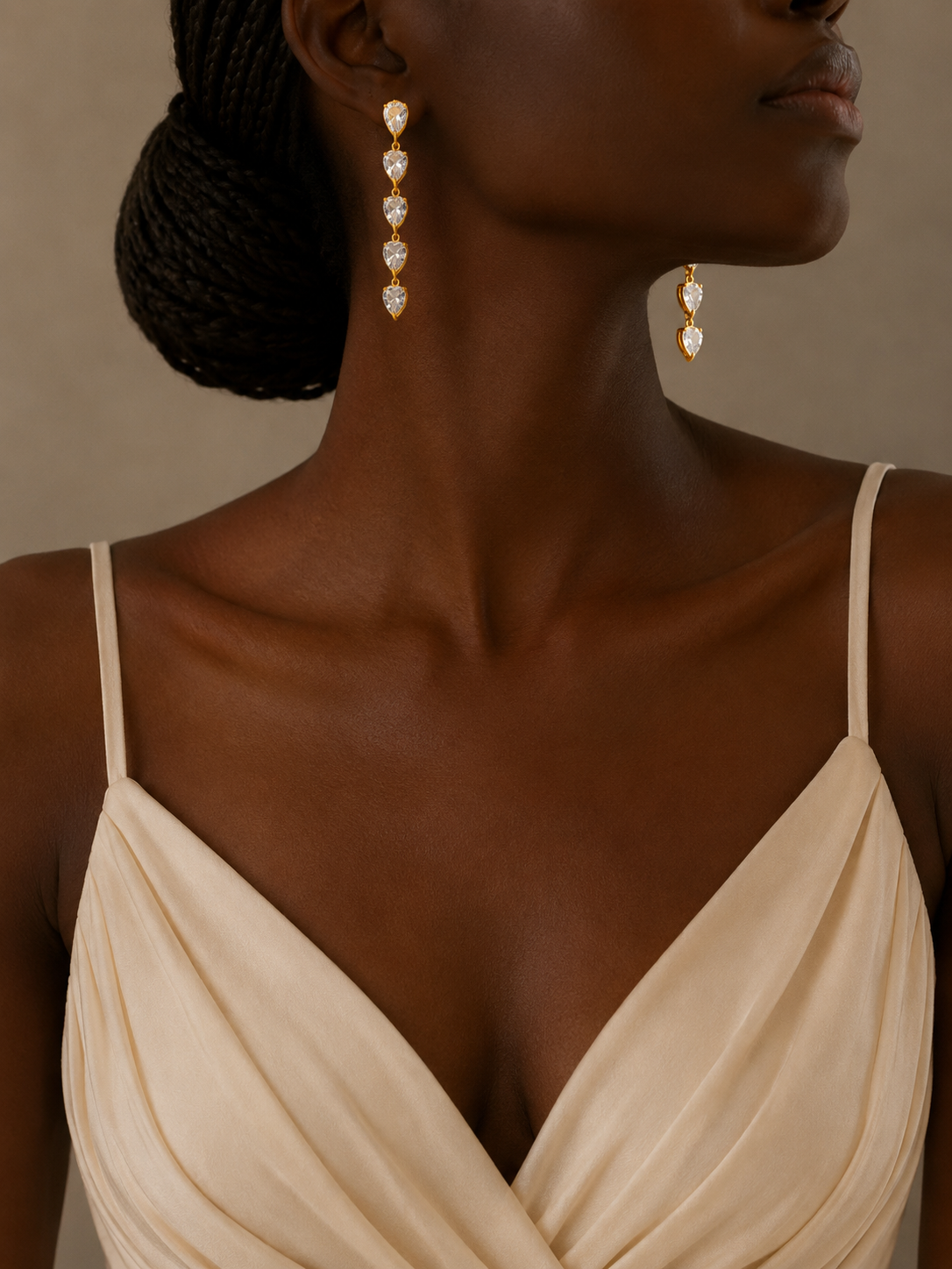 Boucles d'oreilles Éclat de Cœur Asymétriques