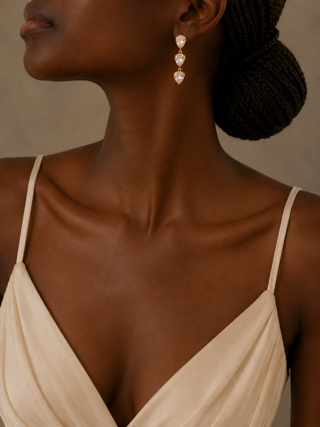 Boucles d'oreilles Éclat de Cœur Asymétriques