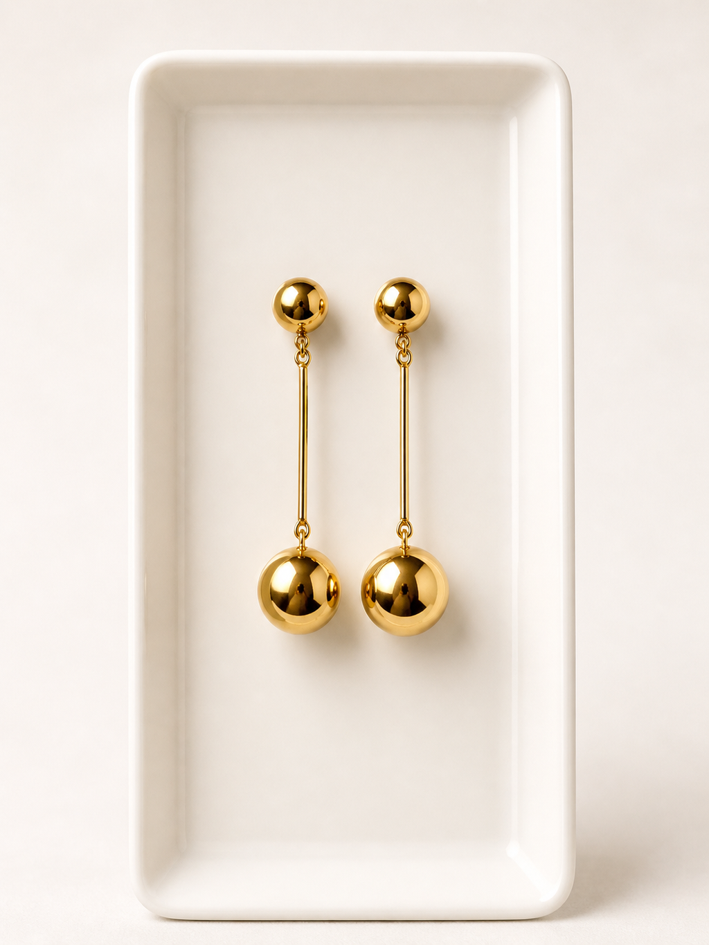 Boucles d'oreilles Éclat Sphère Élancée