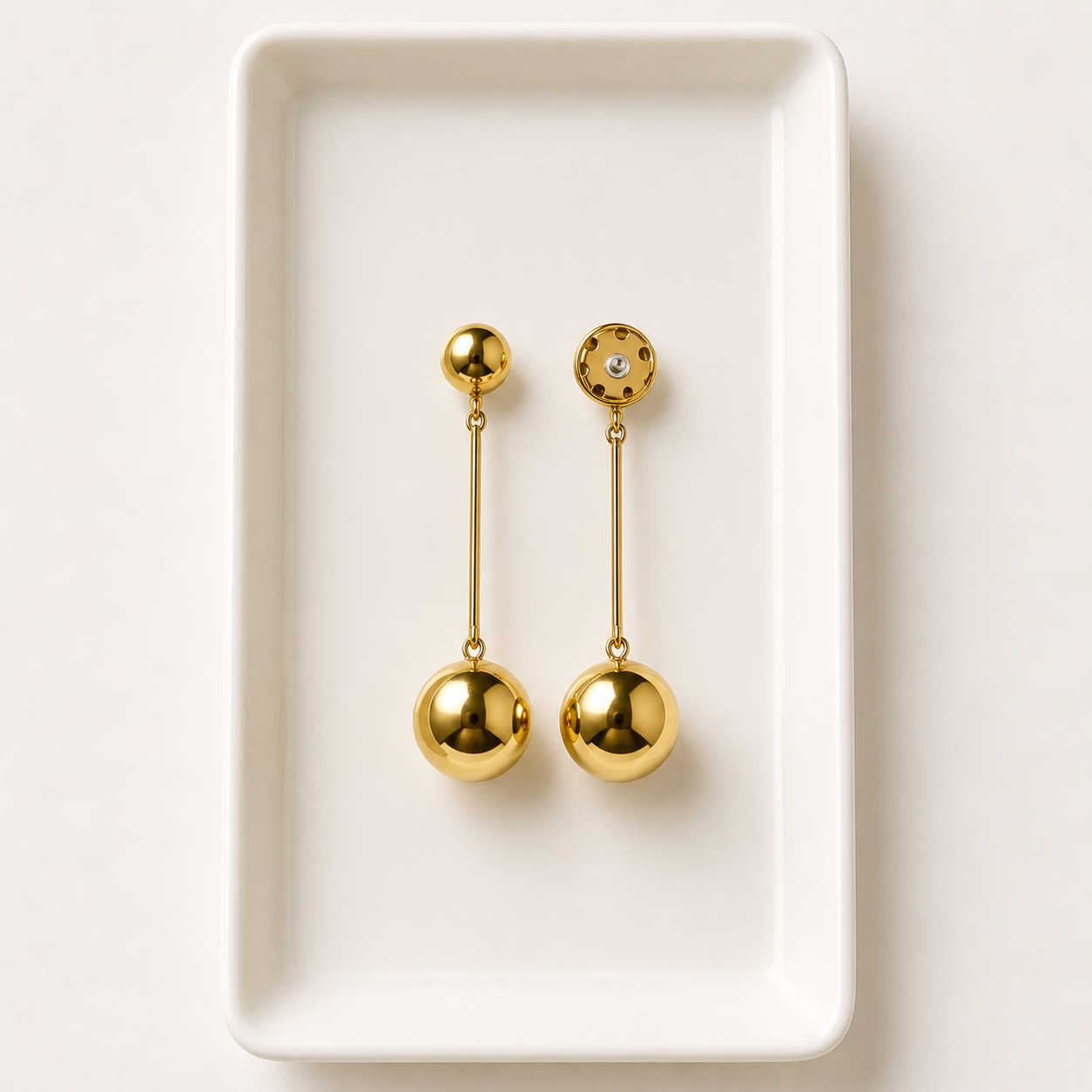 Boucles d'oreilles Éclat Sphère Élancée